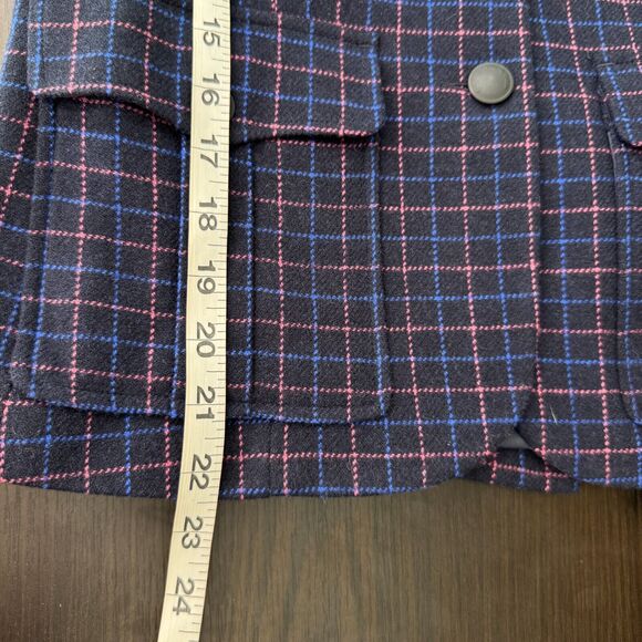 Rag & Bone Blazer Womens size 0 Nancie Wool Blend Plaid Jacket Career Academia - Picture 10 of 11